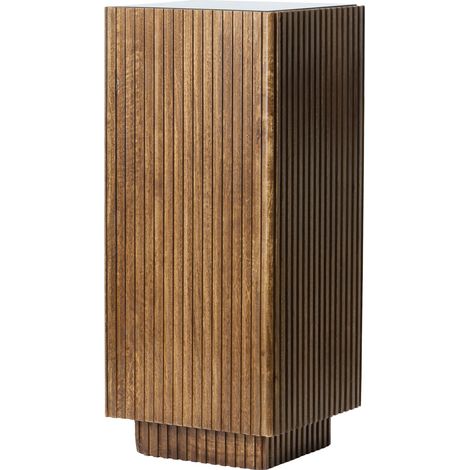 Light & Living columna GATURA madera marrón oscuro con vidrio (1/3)