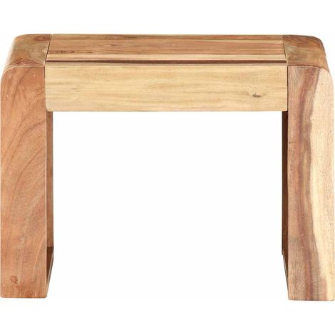 Maison Exclusive - Tavolino Laterale 40x40x30 cm in Legno Massello di Acacia (1/5)