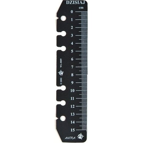 Antra - Regla flexible de 15 cm para organizador ST B-6, color negro