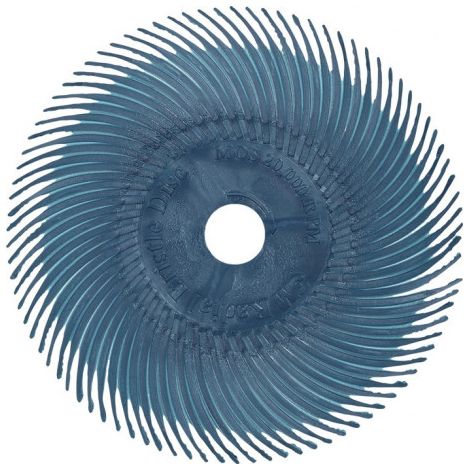 Disque à brosses radiales RB-ZB Type C D.75mm K.120 blanc 20000min-¹ 3M