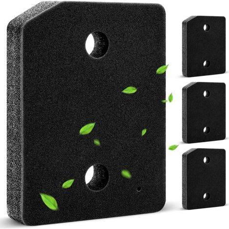 Set de 4 Filtres pour Sèche-linge Miele T1, Filtre Mousse éponge Pièces détachées pour Sèche-linge à Condensation,Filtre Fin/Grossier 207mmX157mmX30mm Filtre de Socle. (1/4)