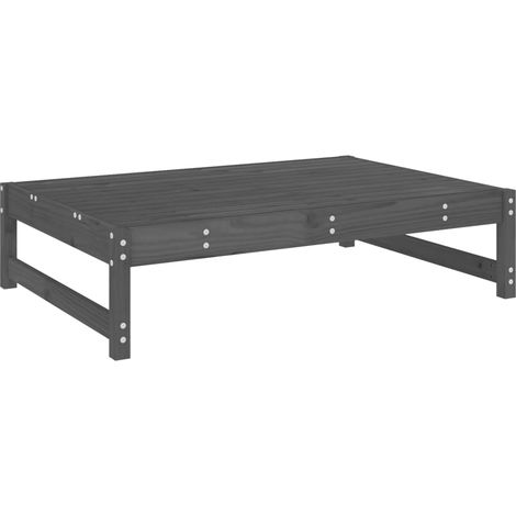 Maison Exclusive - Gartenhocker Grau 120x80 cm Massivholz Kiefer