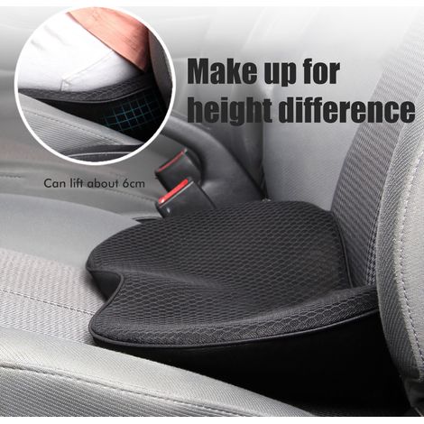Erhöhtes Autositzkissen für den Fahrer, dick und bequem, lindert Rückenschmerzen, ganzjährig verwendbar, ergonomischer Autositz (1/5)