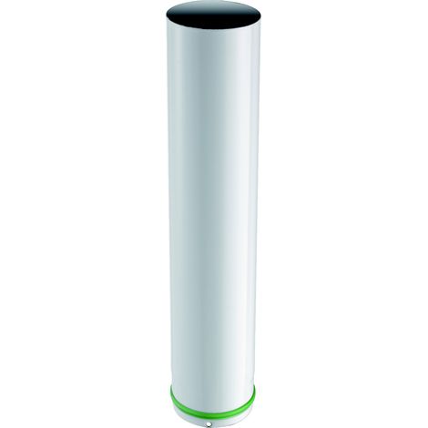 Tubo porcellanato In Acciaio da 50 cm  Bianco  80 mm