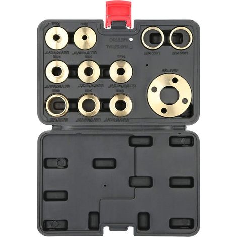 Kit de guías para fresadora, juego de 11 piezas de guías de latón para fresadora con adaptador y tuerca de bloqueo. (1/4)