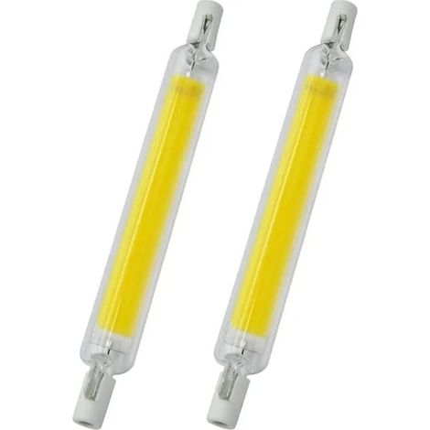 2 PCS Lampe LED R7S Haute Luminosit 10W 220V Remplace les Lampes Halognes Lumire Blanche Froide YYV (1/4)