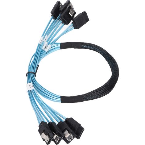Hochgeschwindigkeits-SATA-Kabel (6 Gbit/s, 7-polig), Mini, benutzerfreundlich, 4-adrig, Hochgeschwindigkeits-SATA-Kabelset für Computer (1/5)