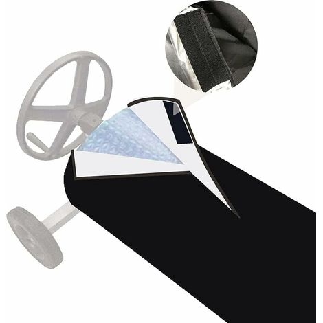 [JAMAIS UTILISÉ]Couverture Enrouleur Bâche Piscine En Tissu Imperméable Housse De Protection (1/5)