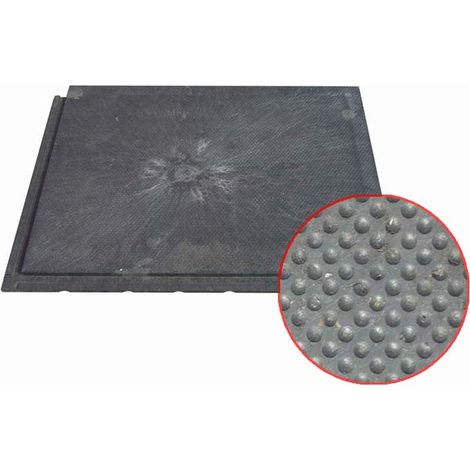 Dalle plastique noire épaisseur 23 mm Dalle à queues d'aronde pour usage intensif Dalle 120x80 cm idéal pour terrasse