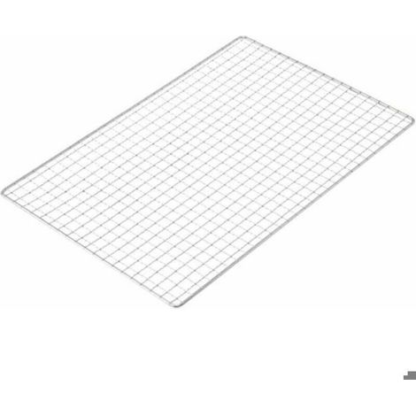 1 Grille barbecue,Acier inoxydable,45x30 cm,Surface antiadhésive,Cuisson uniforme,Gaz charbon électrique (1/3)