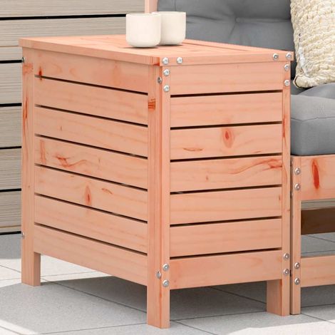 Repose-pied de Jardin en Bois de Douglas Massif Pouf d'Extérieur avec Rangement 62 x 31,5 x 52 cm - PANGIVO (1/5)