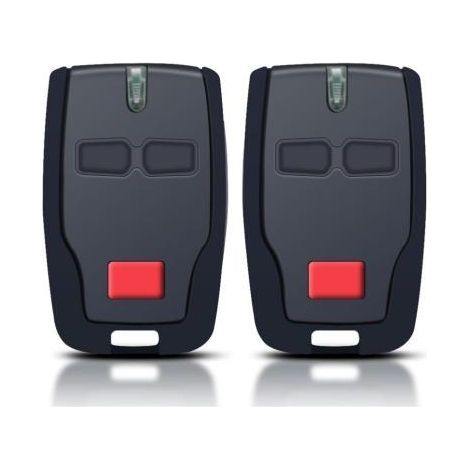 Télécommande Porte Garage - 2 Canaux 433 MHz - Compatible BFT Mitto 2 RCB Kleio Ghibli TRC 2 - Lot de 2 (1/5)