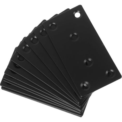 Équerres d angle moyennes Unomor 12 en métal noir plaques