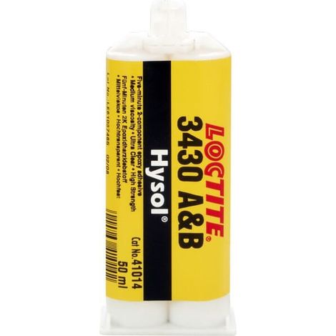 Adhésif Loctite HYSOL 3430 Transparent, Liquide Cartouche double 50 ml ( Prix pour 1 ) (1/3)
