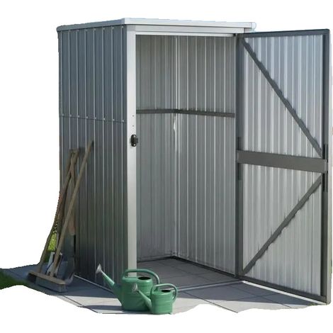 Abri de jardin, acier galvanisé, design étanche, Gris (1/2)