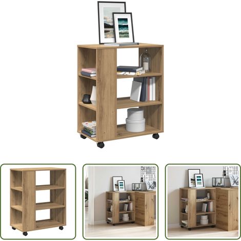 Holzwerkstoff -  Rollcontainer Artisan-Eiche 60x35x75 cm Holzwerkstoff (1/5)