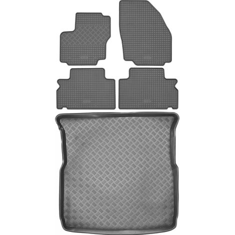 Juego de alfombrillas de goma para coche y maletero para Ford S-Max I VAN (2006-2014). (1/5)