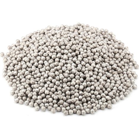 Granulés de Magnésium Mg 500g, perles métalliques fines pour fabrication d'alliages, matériau brut industriel.