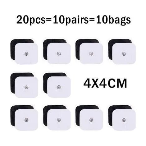 10/20 self-adhesive TENS electrodes for EMS muscle stimulator, digital electric massage device (stickers 02935)
