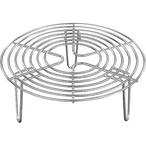 Grille de cuisson en acier inoxydable, support de cuisson vapeur, grille à gâteaux ronde, insert vapeur pour casseroles, grille de refroidissement, grille à gâteaux F (1/5)