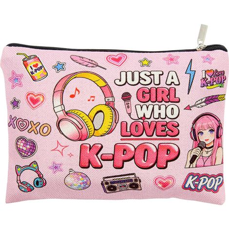 K-Pop Makeup Kit (1 piece) - Musical Gift for K-Pop Fan Girls, K-Pop Movie Merchandise for Music Fans, Gift for Team Members (1/5)