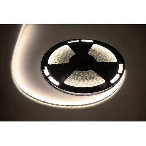 Striscia LED da 25 m, colore neutro, 5050SMD, 12 V, 5,6 W, stringa di diodi, IP65, Rebel. (1/3)