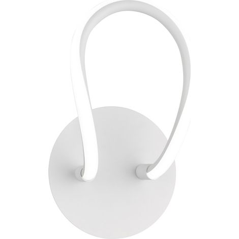 Applique da Interno a LED SMD in Metallo Bianco Opaco (1/2)