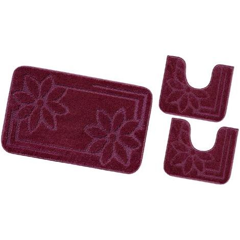 Tappeto Bagno 'Moorea' Set 3 Pezzi - Vinaccia
