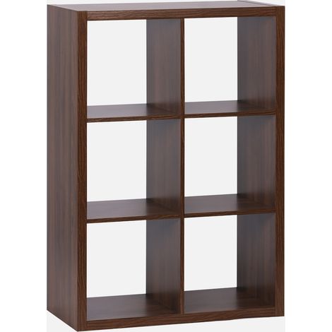 Libreria a 2 livelli con 6 scomparti (1/5)