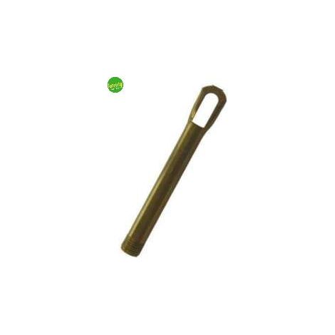 Tubo d'ottone con anello altezza 8.5cm, passo 10x1