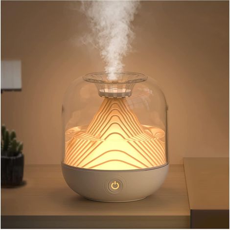 Humidificateur à remplissage par le haut 700 ml pour chambre à coucher, mini humidificateur ultrasonique USB, arrêt automatique, fonction veilleuse, (1/5)