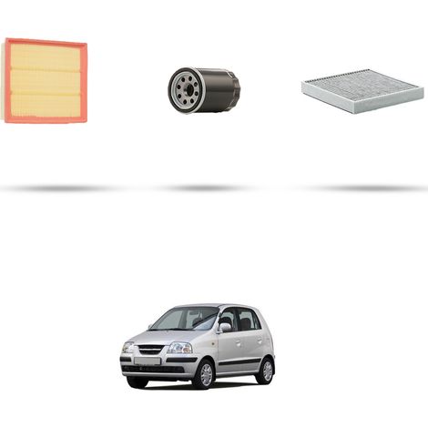 Kit tagliando 3 filtri compatibile con Hyundai ATOS 1.1 45kw dal 2003 (1/5)