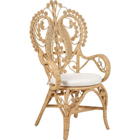 Peacock Chair CARRARA Rattan Natural