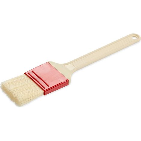 Pinceau avec poils en polyester bleu Largeur 7,5 cm Longueur des poils : env. 4 cm, Poils naturels Poignée : plastique PA Renforcé par des fibres de verre, Poils naturels, Breite 4,5 cm