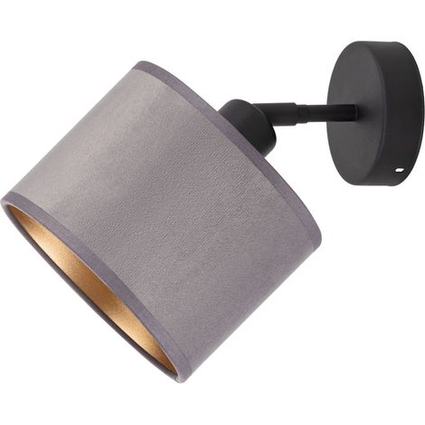 Lámpara Tornado AMP1, terciopelo gris dorado (1/5)