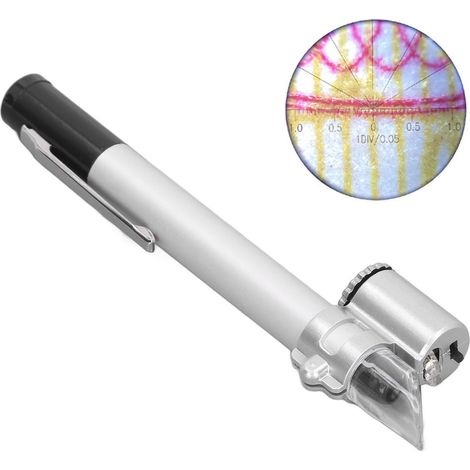 MG10085-5A Stylo microscope LED de lecture 50x, loupe de mesure (1/5)