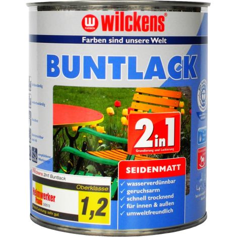 Wilckens Buntlack 2in1 RAL9010 Reinweiß seidenmatt 0,375l 12491000030 (1/2)