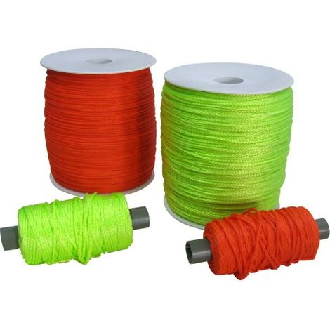 FILO PER EDILIZIA LENZA PER MURATORE STABILIZZATO AI RAGGI UV col. Giallo fuorescente mt. 250 12 CF