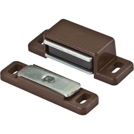 Chiusure magnetiche piastra oscillante - forza 4 kg. - marrone - 2 pz. (1/2)