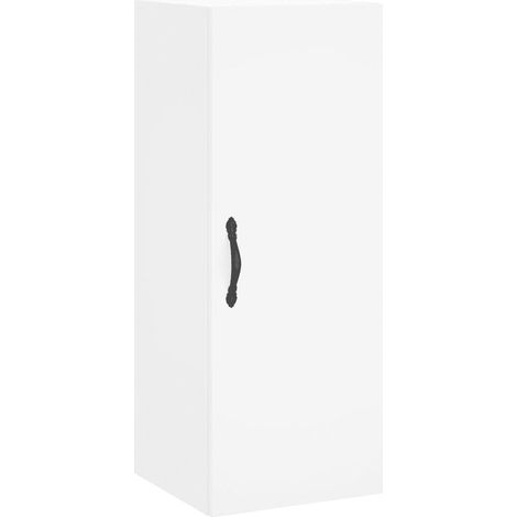Armadio da parete design contemporaneo contenitore elegante 34,5 x 34 x 90 cm in legno bianco 020049299