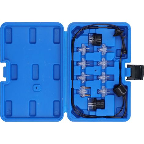 Kit de test d'injecteurs de carburant Noid en 11 pièces avec coffret de rangement et lampe témoin. (1/5)