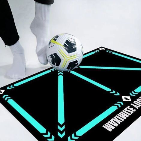 Tapis Football Dribble Footstep d'entraînement, Tapis d'entraînement Football Antidérapant, Solo Tapis Football Entrainement (1/5)