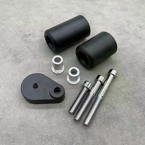 Adecuado para Honda CBR 600 RR (2003-2006), chasis de fibra de carbono negra, deslizador antideslizante, cubierta del motor.