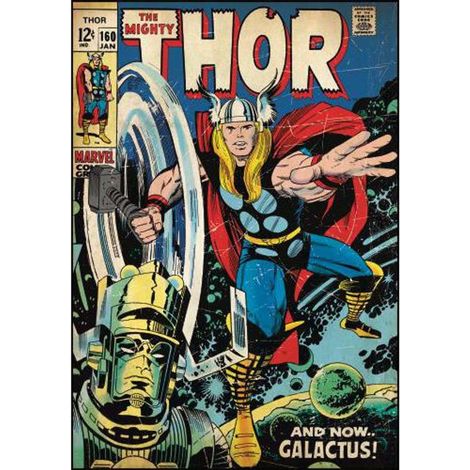 MARVEL THOR COMIC BOOK - Stickers repositionnables géants Thor, Marvel Comic Book 61x87 (1/3)