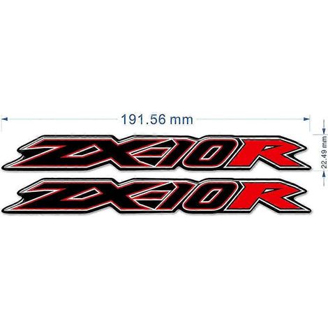 Emblème, logo et protection pour réservoir Kawasaki Ninja ZX-10R (2018-2020) - Rouge 2 (1/5)