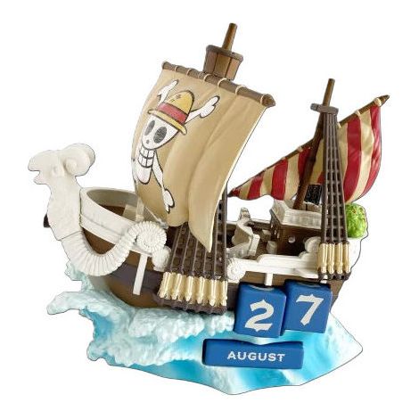 Grupo Erik One Piece Calendario Perpetuo 3D Going Merry Manga Anime Resina