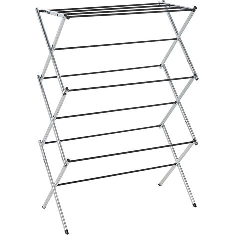 Séchoir à linge d'intérieur pliable Concertina - Chrome (1/4)