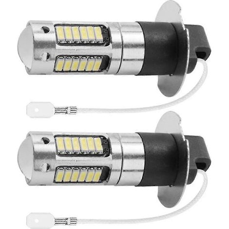 Stück H3 Superhelle LED-Nebelscheinwerfer-/Tagfahrlicht-Glühbirnen-Set 6000K Weiß（） (1/4)