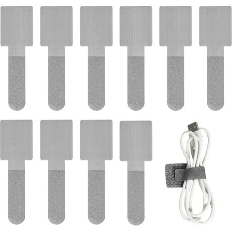 für Kabel 10 Stück selbstklebende Klettbänder (1/5)