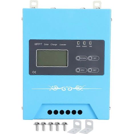 MPPT 50A Solarladeregler aus Aluminiumlegierung, kompatibel mit 12V-, 24V- und 48V-Systemen, Leistungsregler für Photovoltaikanlagen, Modell MPPTAL50A (1/5)